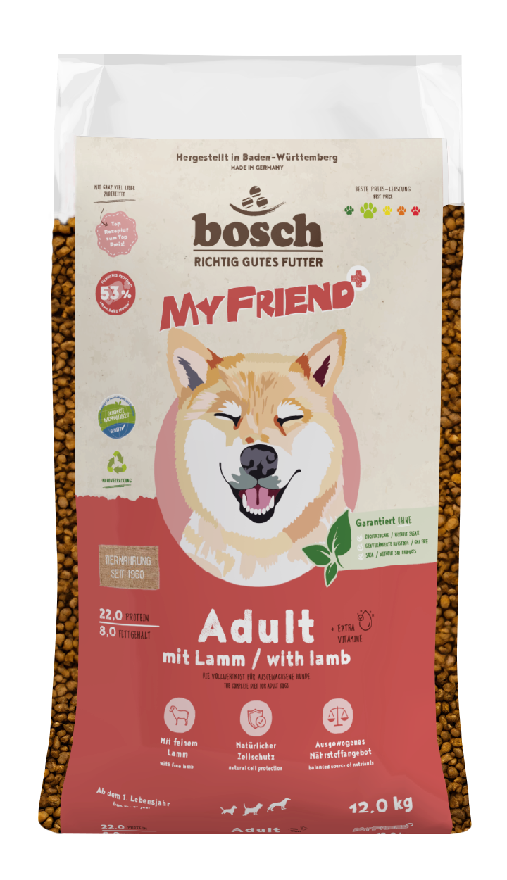 bosch Hunde-Trockenfutter My Friend+ Adult mit Lamm
